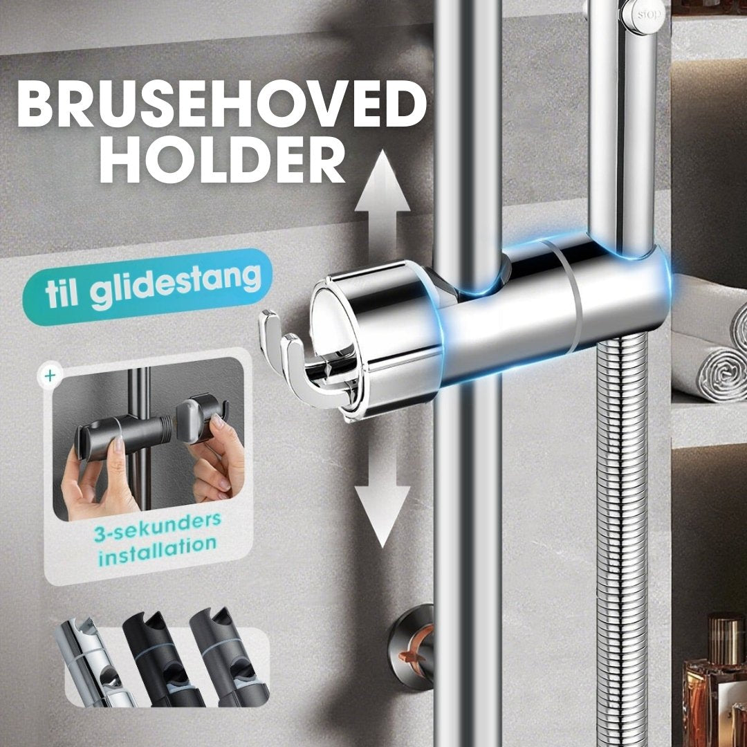ShowerGrip™ - Brusehovedholder – monteres på 3 sekunder uden boring