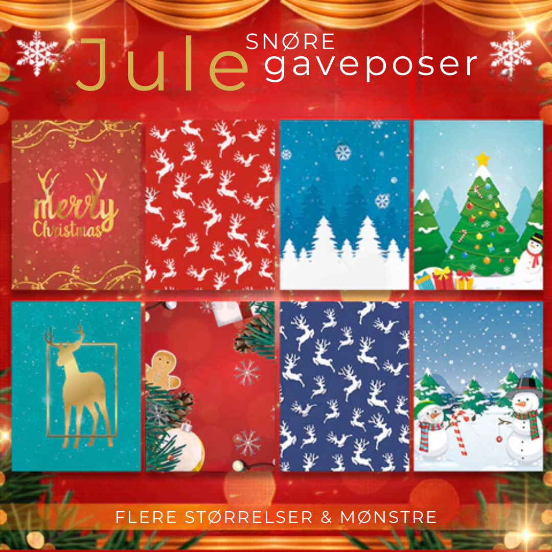 JulePoser Sæt | Pak gaver som en pro – på få sekunder! 🎁
