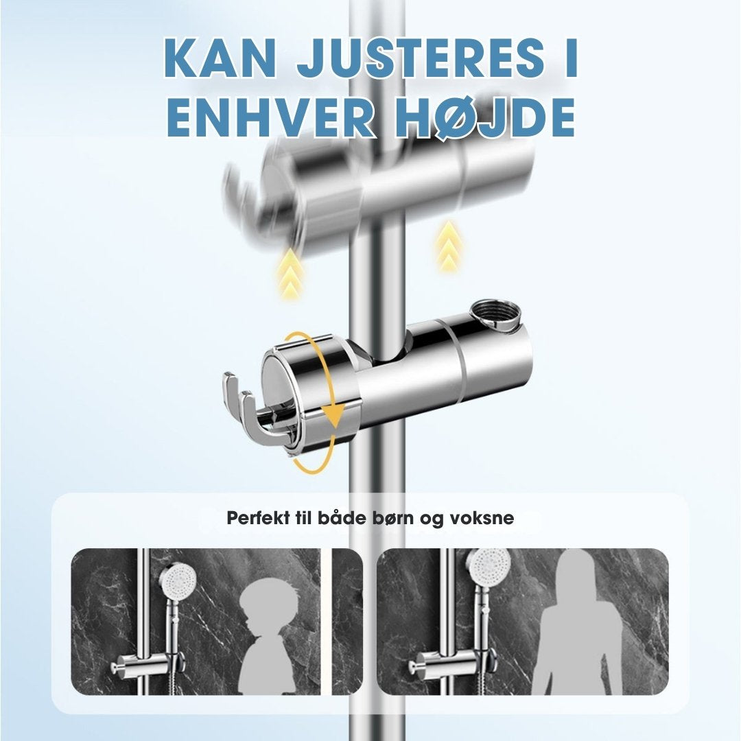 ShowerGrip™ - Brusehovedholder – monteres på 3 sekunder uden boring