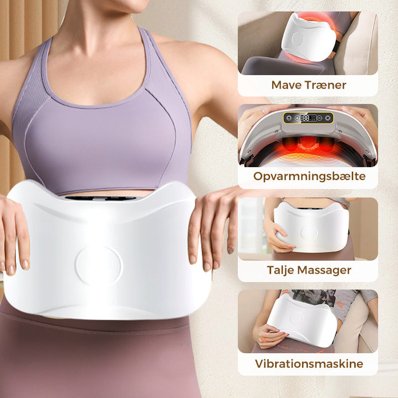 Elektrisk trådløs mavemassageapparat til fedtforbrænding og fordøjelse