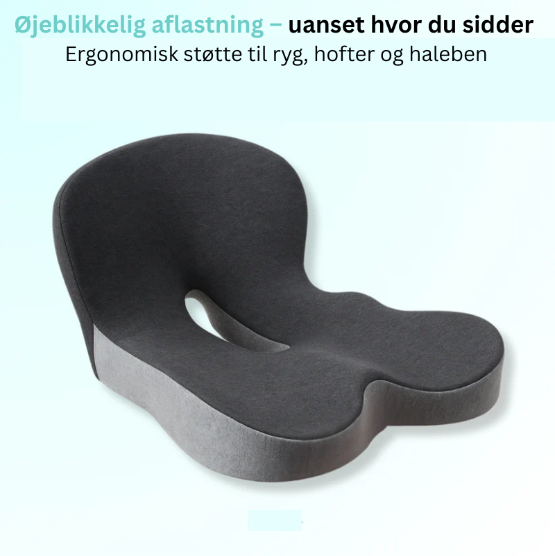Relief™ Sædehynde – Lindrer smerter i lænden, hoften og halebenet