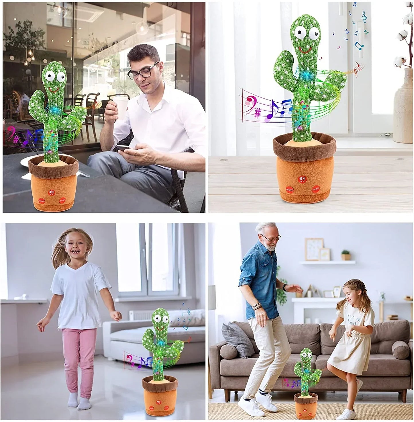CactusBuddy | Gentager ord og synger med - Interaktivt legetøj