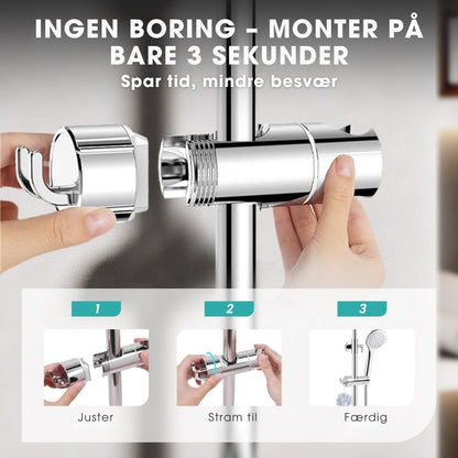 ShowerGrip™ - Brusehovedholder – monteres på 3 sekunder uden boring