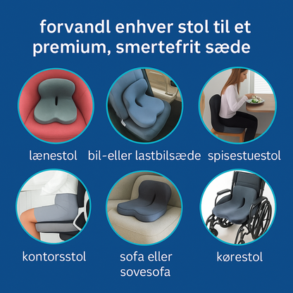 Relief™ Sædehynde – Lindrer smerter i lænden, hoften og halebenet